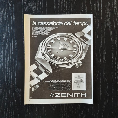1970 zenith defy original ad - zenith,